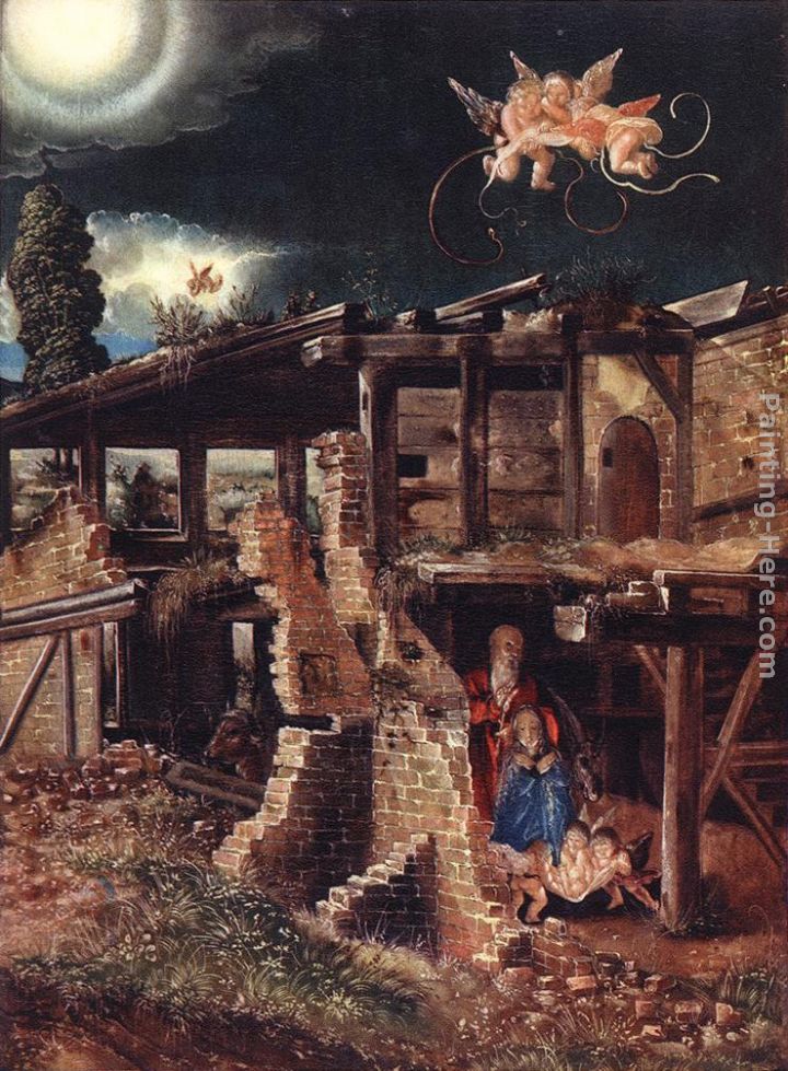 Nativity painting - Denys van Alsloot Nativity art painting